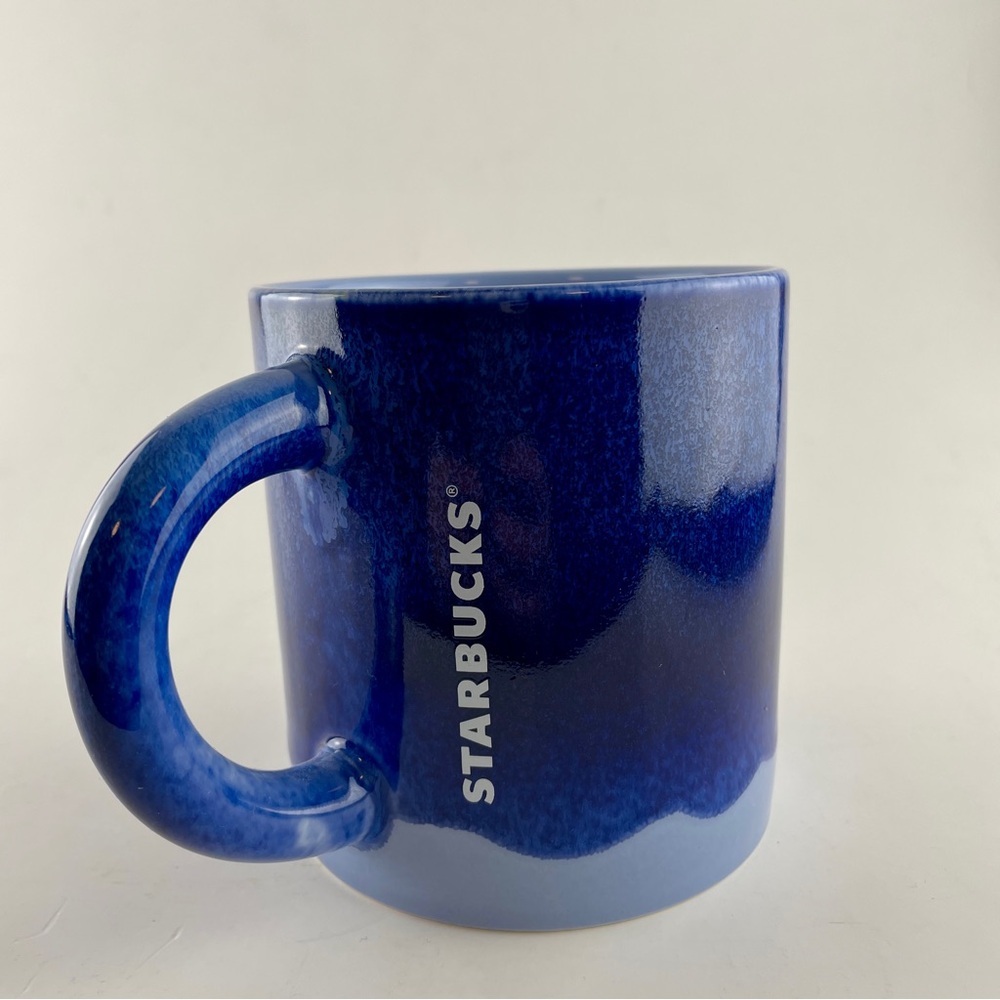 Starbucks Blue Ombre Ceramic Mug 14 oz Coffee Cup 2022